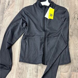 Women's Soft Stretch Jacket All‎ In Motion Heathered Black Small NWT MSRP $30